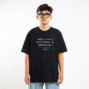 Message - Tshirt Hitam Cowok - Cotton Combed 24's