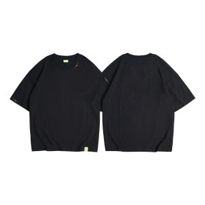 Skuare - Kaos Boxy Pria Hitam  - Cotton Combed 20
