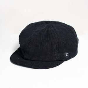 Brocca - Topi Corduroi Hitam Headwear Black Hat Newsboy Corduroy