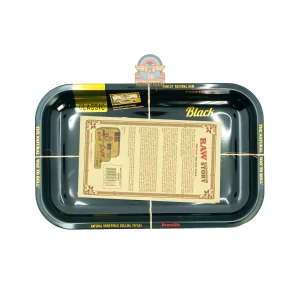 RAW Metal Tray Black Design (Medium Size)