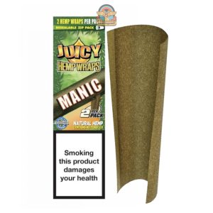 Juicy Jay's Hemp Wraps Enhanced MANIC flavours - made from hemp, no tobacco!