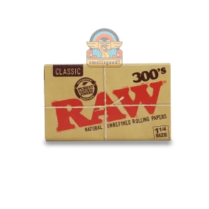 RAW 300’s CLASSIC Rolling Paper 1 1/4 (Medium Size – 79 mm)