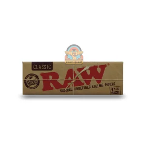 RAW Classic Natural Rolling Paper 1 1/4 (Medium Size – 79 mm)