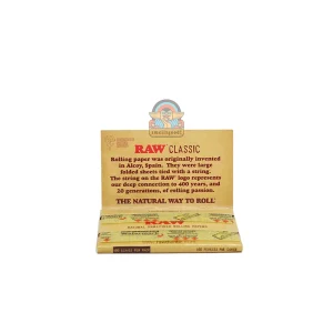 RAW CLASSIC Rolling Paper Single Wide (70 mm) 100 lembar