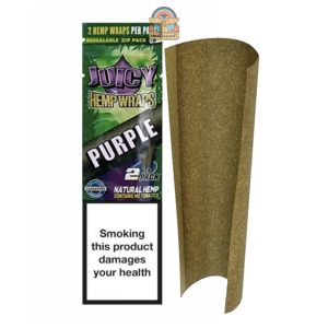 Juicy Jay's Hemp Wraps Enhanced PURPLE flavours - made from hemp, no tobacco!